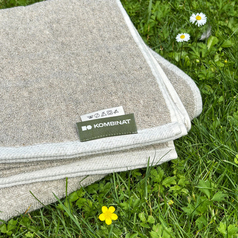 Natural hemp/cotton towel