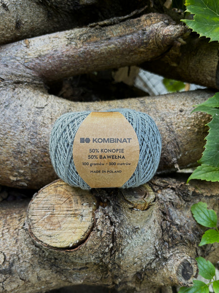 Hemp/cotton yarn, grey