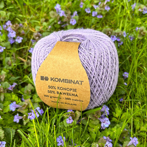 Hemp/cotton yarn, lilac