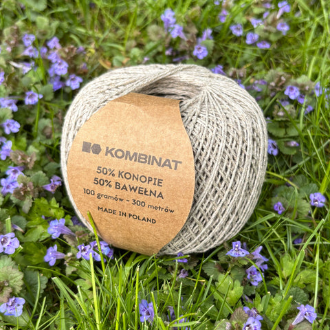 Hemp/cotton yarn, natural